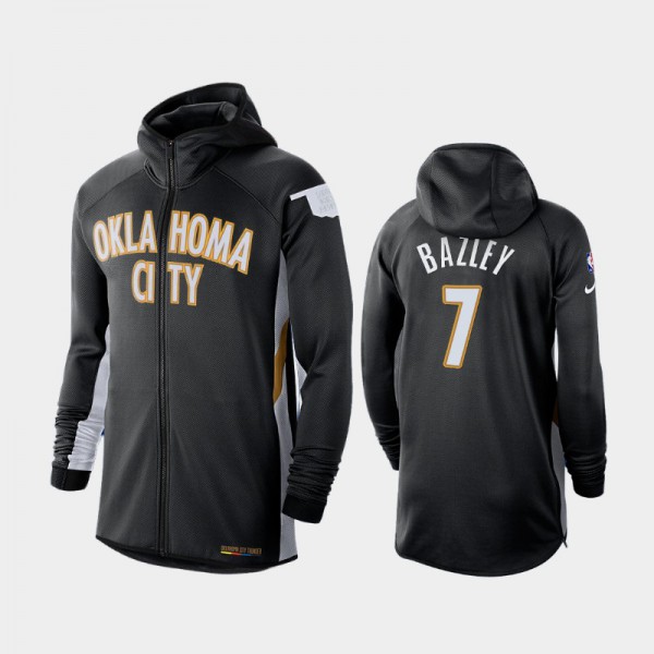 Darius Bazley Oklahoma City Thunder #7 Men's Earned Edition 2019-20 Showtime Full-Zip Hoodie - Black