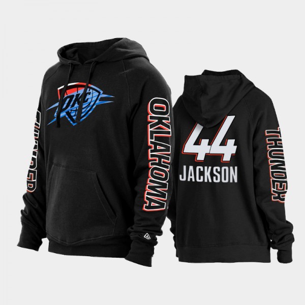 Justin Jackson Oklahoma City Thunder #44 Men's City Oklahoma Thunder 2021 Pullover Hoodie - Black