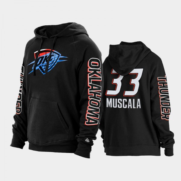 Mike Muscala Oklahoma City Thunder #33 Men's City Oklahoma Thunder 2021 Pullover Hoodie - Black
